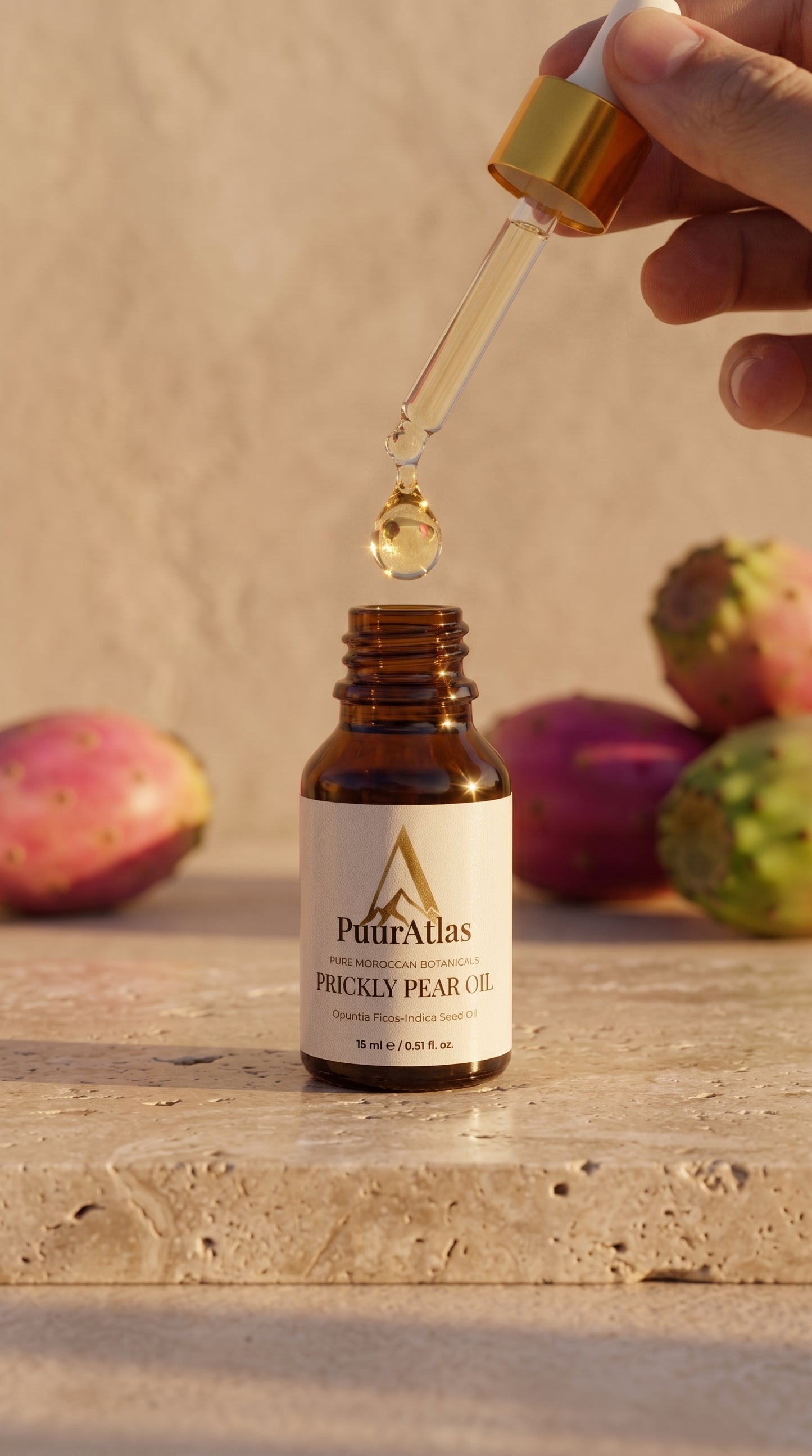 PuurAtlas Biologische Cactusvijgolie - 15ml