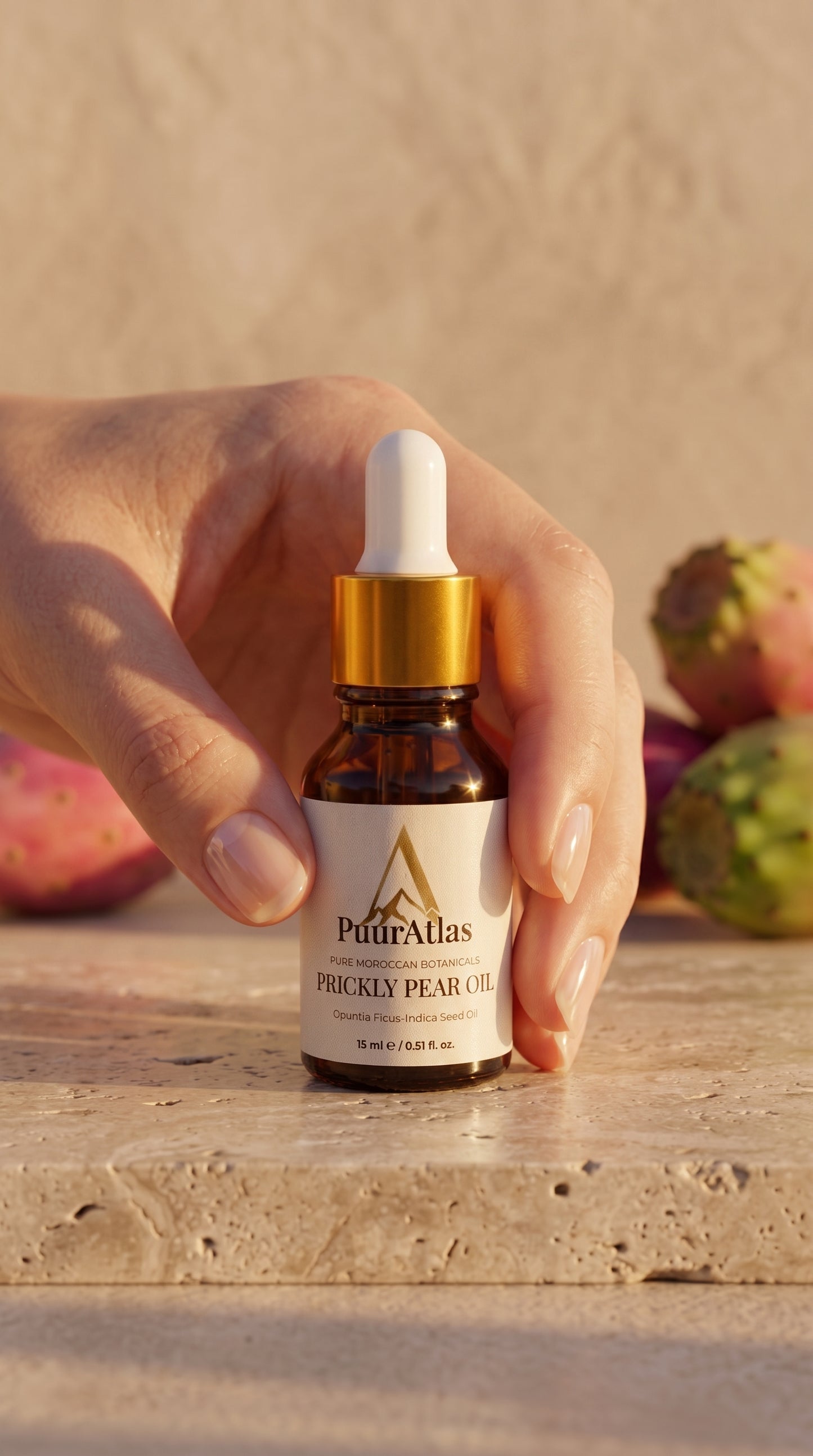 PuurAtlas Biologische Cactusvijgolie - 15ml